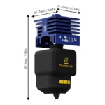 BIQU Panda Juicer Hotend SFC 0.4mm with dimensions