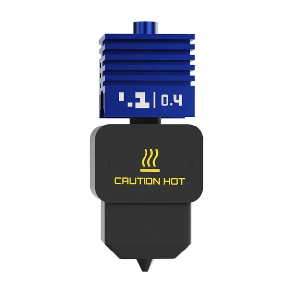 BIQU Panda Juicer Hotend SFC 0.4mm with "CAUTION HOT" label