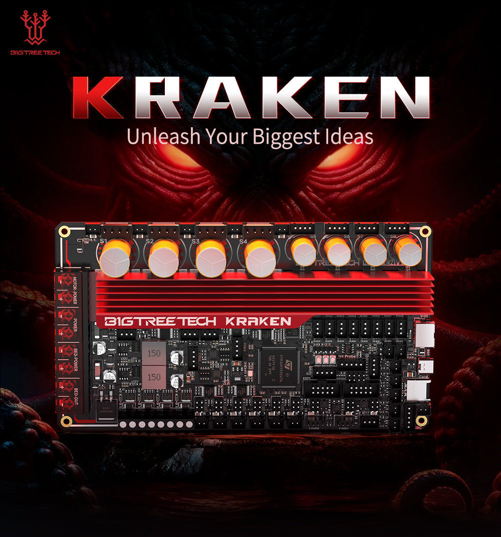 New BigTreeTech Kraken High Current 8-Axis Motherboard