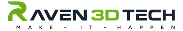 Raven 3D Tech logo with tagline: "Innovation. Imagination. Inspiration.