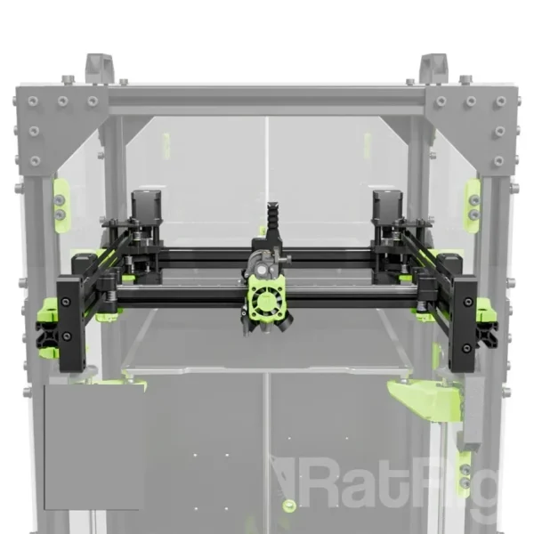 Rat Rig V-Core 3.2H Upgrade Kit: Close-up of the 3D printer's motion system.